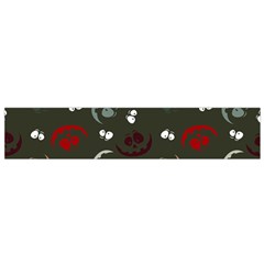 Art Halloween Pattern Creepy Design Digital Papers Small Premium Plush Fleece Scarf by pakminggu