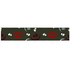 Art Halloween Pattern Creepy Design Digital Papers Large Premium Plush Fleece Scarf  by pakminggu