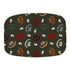 Art Halloween Pattern Creepy Design Digital Papers Mini Square Pill Box by pakminggu