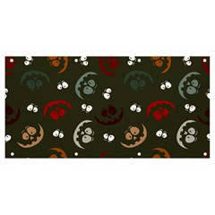 Art Halloween Pattern Creepy Design Digital Papers Banner And Sign 8  X 4  by pakminggu