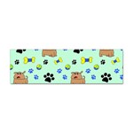 Dog Pattern Seamless Blue Background Scrapbooking Sticker (Bumper) Front