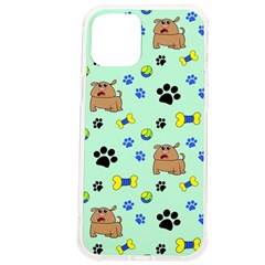 Dog Pattern Seamless Blue Background Scrapbooking Iphone 12 Pro Max Tpu Uv Print Case by pakminggu