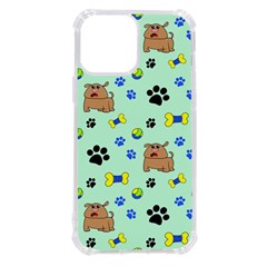 Dog Pattern Seamless Blue Background Scrapbooking Iphone 13 Pro Max Tpu Uv Print Case by pakminggu