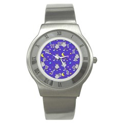 Texture Pattern Seamless Rainbow Background Dream Stainless Steel Watch by pakminggu