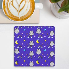 Texture Pattern Seamless Rainbow Background Dream Uv Print Square Tile Coaster  by pakminggu