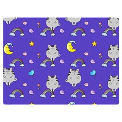 Texture Pattern Seamless Rainbow Background Dream Two Sides Premium Plush Fleece Blanket (extra Small) by pakminggu