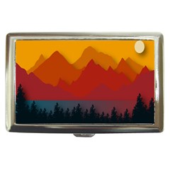 Mountain Forest Nature Scenery Art Mountains Cigarette Money Case by pakminggu