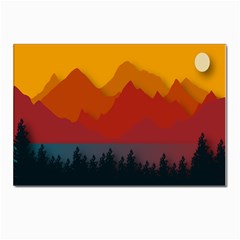 Mountain Forest Nature Scenery Art Mountains Postcards 5  X 7  (pkg Of 10) by pakminggu