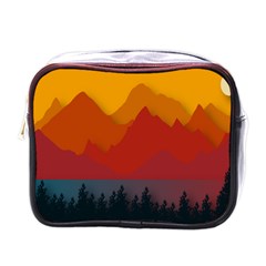 Mountain Forest Nature Scenery Art Mountains Mini Toiletries Bag (one Side) by pakminggu