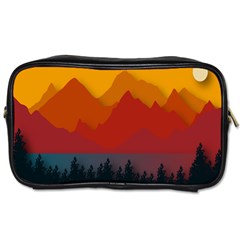 Mountain Forest Nature Scenery Art Mountains Toiletries Bag (one Side) by pakminggu