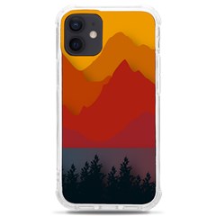 Mountain Forest Nature Scenery Art Mountains Iphone 12 Mini Tpu Uv Print Case	 by pakminggu