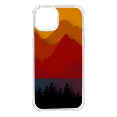 Mountain Forest Nature Scenery Art Mountains Iphone 14 Tpu Uv Print Case