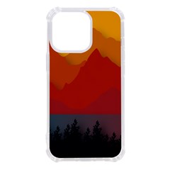 Mountain Forest Nature Scenery Art Mountains Iphone 13 Pro Tpu Uv Print Case