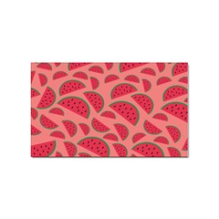 Watermelon Red Food Fruit Healthy Summer Fresh Sticker Rectangular (10 Pack) by pakminggu