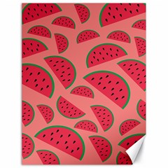 Watermelon Red Food Fruit Healthy Summer Fresh Canvas 18  X 24  by pakminggu