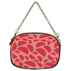 Watermelon Red Food Fruit Healthy Summer Fresh Chain Purse (two Sides) by pakminggu