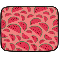 Watermelon Red Food Fruit Healthy Summer Fresh Fleece Blanket (mini) by pakminggu