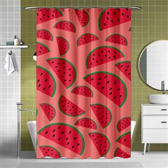 Watermelon Red Food Fruit Healthy Summer Fresh Shower Curtain 48  X 72  (small)  by pakminggu