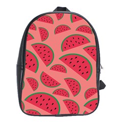 Watermelon Red Food Fruit Healthy Summer Fresh School Bag (xl) by pakminggu