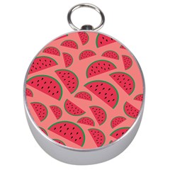 Watermelon Red Food Fruit Healthy Summer Fresh Silver Compasses by pakminggu