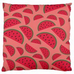 Watermelon Red Food Fruit Healthy Summer Fresh Standard Premium Plush Fleece Cushion Case (one Side) by pakminggu