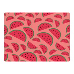 Watermelon Red Food Fruit Healthy Summer Fresh Two Sides Premium Plush Fleece Blanket (mini) by pakminggu