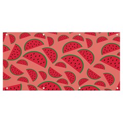 Watermelon Red Food Fruit Healthy Summer Fresh Banner And Sign 8  X 4  by pakminggu