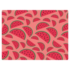 Watermelon Red Food Fruit Healthy Summer Fresh Premium Plush Fleece Blanket (extra Small) by pakminggu