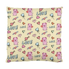 Pig Animal Love Romance Seamless Texture Pattern Standard Cushion Case (one Side) by pakminggu