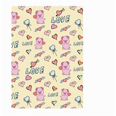 Pig Animal Love Romance Seamless Texture Pattern Large Garden Flag (two Sides) by pakminggu