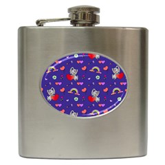 Texture Seamless Digital Scrapbooking Decorative Hip Flask (6 Oz) by pakminggu