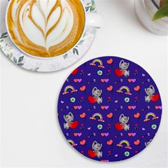 Texture Seamless Digital Scrapbooking Decorative Uv Print Round Tile Coaster by pakminggu