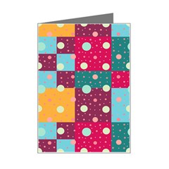 Background Pattern Texture Design Dots Wallpaper Mini Greeting Card by pakminggu