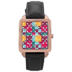 Background Pattern Texture Design Dots Wallpaper Rose Gold Leather Watch  by pakminggu