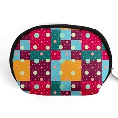 Background Pattern Texture Design Dots Wallpaper Accessory Pouch (medium) by pakminggu