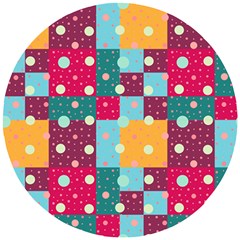 Background Pattern Texture Design Dots Wallpaper Wooden Puzzle Round by pakminggu