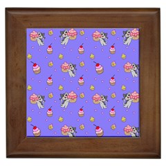 Art Pattern Design Seamless Scrapbooking Framed Tile by pakminggu