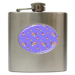 Art Pattern Design Seamless Scrapbooking Hip Flask (6 Oz) by pakminggu