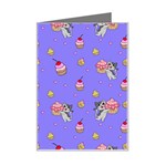 Art Pattern Design Seamless Scrapbooking Mini Greeting Card Left