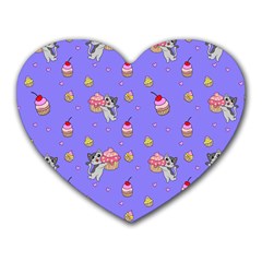 Art Pattern Design Seamless Scrapbooking Heart Mousepad by pakminggu