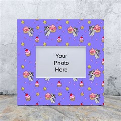 Art Pattern Design Seamless Scrapbooking White Box Photo Frame 4  X 6  by pakminggu