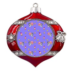 Art Pattern Design Seamless Scrapbooking Metal Snowflake And Bell Red Ornament