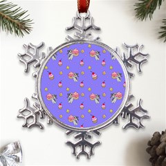 Art Pattern Design Seamless Scrapbooking Metal Large Snowflake Ornament