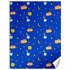 Cat Animals Sleep Stars Seamless Background Canvas 36  X 48  by pakminggu