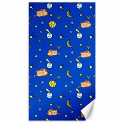 Cat Animals Sleep Stars Seamless Background Canvas 40  X 72  by pakminggu