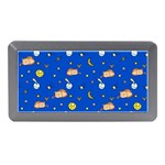 Cat Animals Sleep Stars Seamless Background Memory Card Reader (Mini) Front