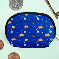 Cat Animals Sleep Stars Seamless Background Accessory Pouch (medium) by pakminggu