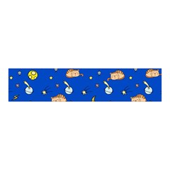 Cat Animals Sleep Stars Seamless Background Velvet Scrunchie by pakminggu