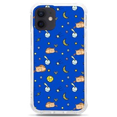 Cat Animals Sleep Stars Seamless Background Iphone 12 Mini Tpu Uv Print Case	 by pakminggu