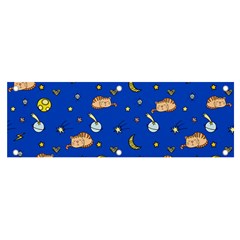 Cat Animals Sleep Stars Seamless Background Banner And Sign 6  X 2  by pakminggu